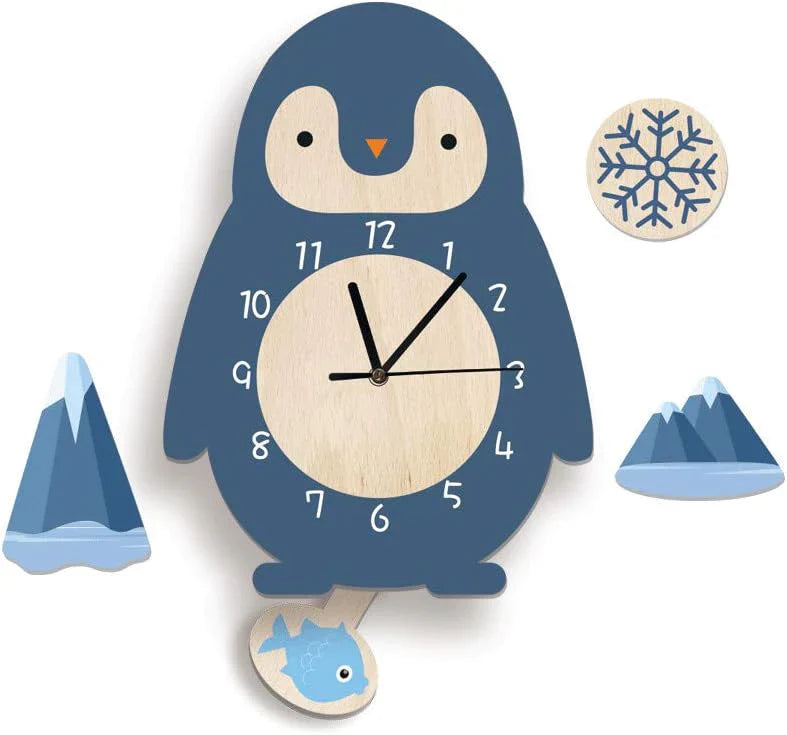 Animal-Themed Wall Clock for Kids