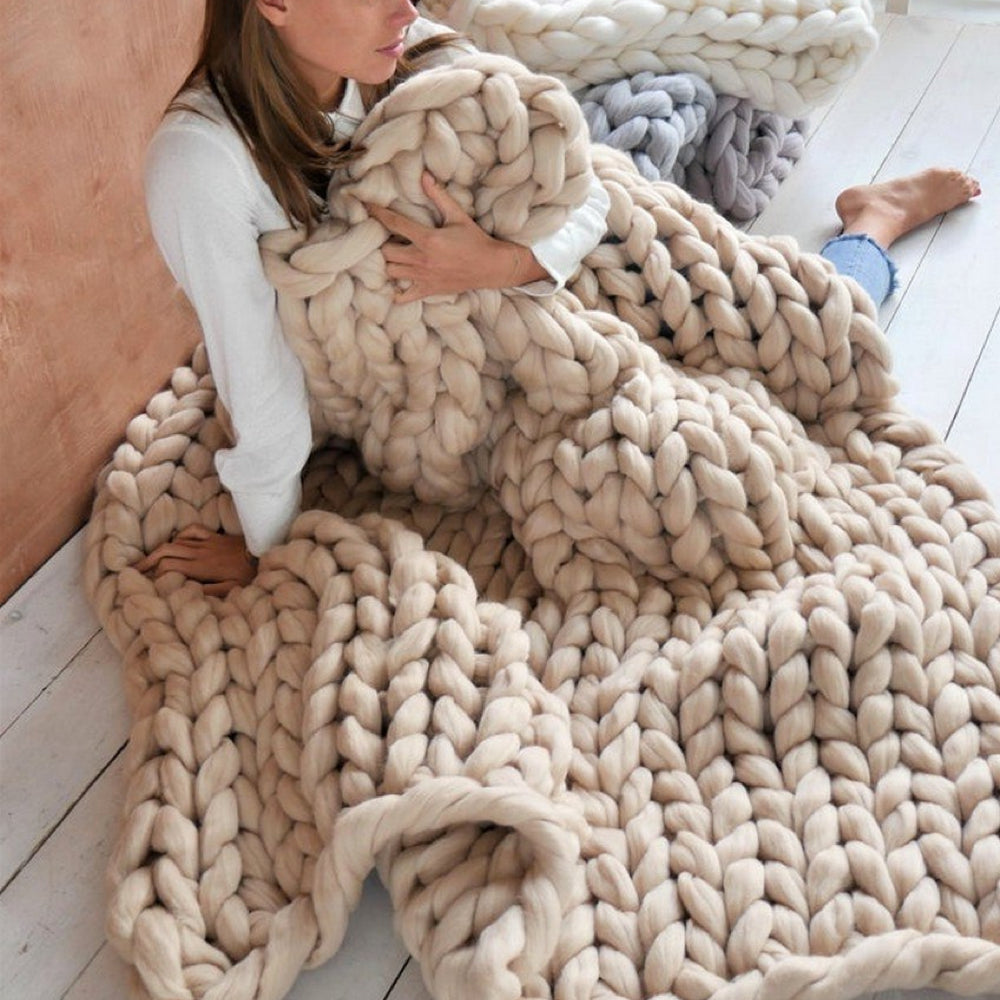 1000g XXL Chunky Yarn - Luxuriously Soft Yarn for Crocheting Blankets and Cushions