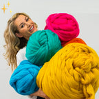 1000g XXL Chunky Yarn - Luxuriously Soft Yarn for Crocheting Blankets and Cushions