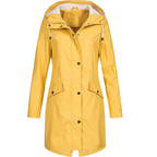 Lightweight Waterproof Rain Jacket for Women with Hood and Pockets