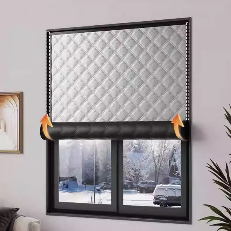 Elegant Winter Thermal Blackout and Soundproof Curtains for the Bedroom – Windproof Design