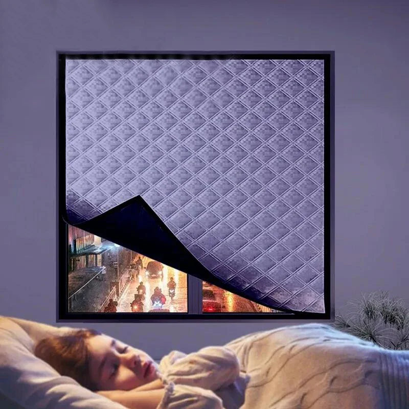 Elegant Winter Thermal Blackout and Soundproof Curtains for the Bedroom – Windproof Design