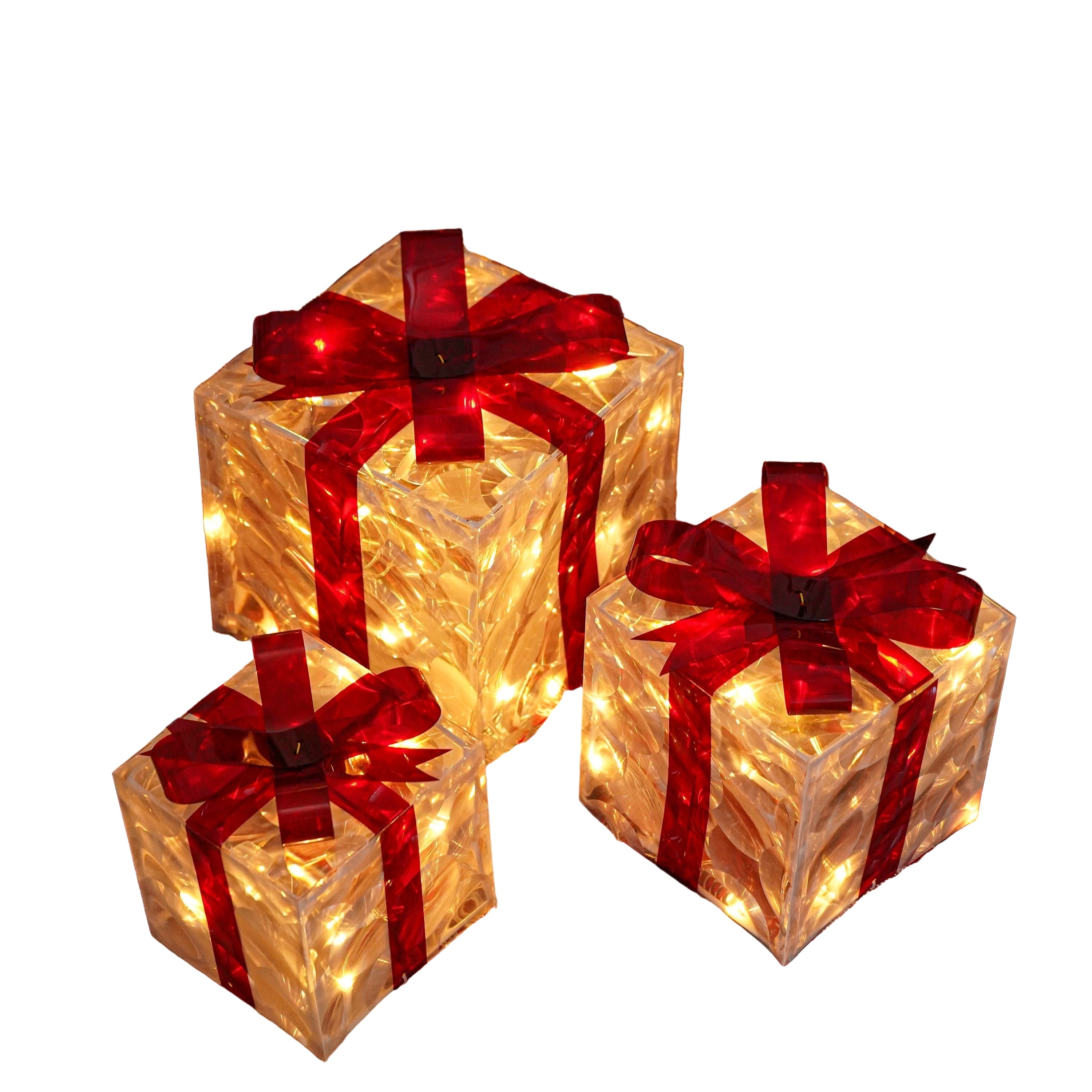 Christmas Decorative Gift Box Trio
