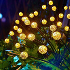 Solar-Powered LED Butterfly String Lights