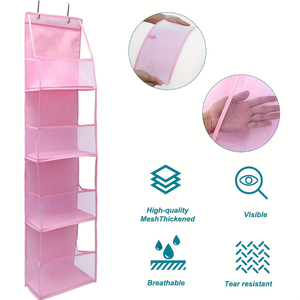 Ventilated Door Organizer with 4 Functional Pockets