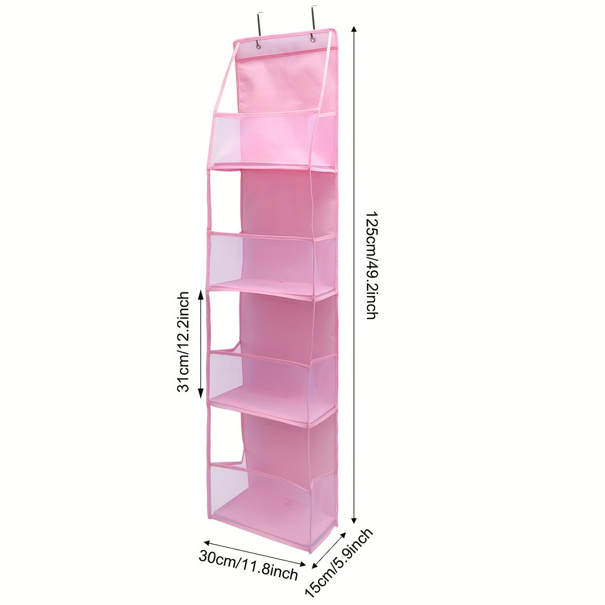 Ventilated Door Organizer with 4 Functional Pockets