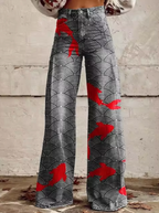 Sophie | Vibrantly Printed Wide-Leg Trousers