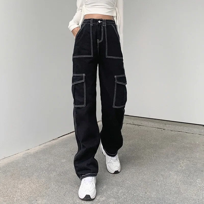 Amber | Retro Cargo Jeans