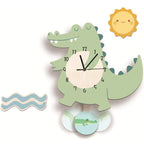 Animal-Themed Wall Clock for Kids