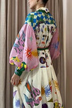 Anna | Retro Printed Maxi Dress