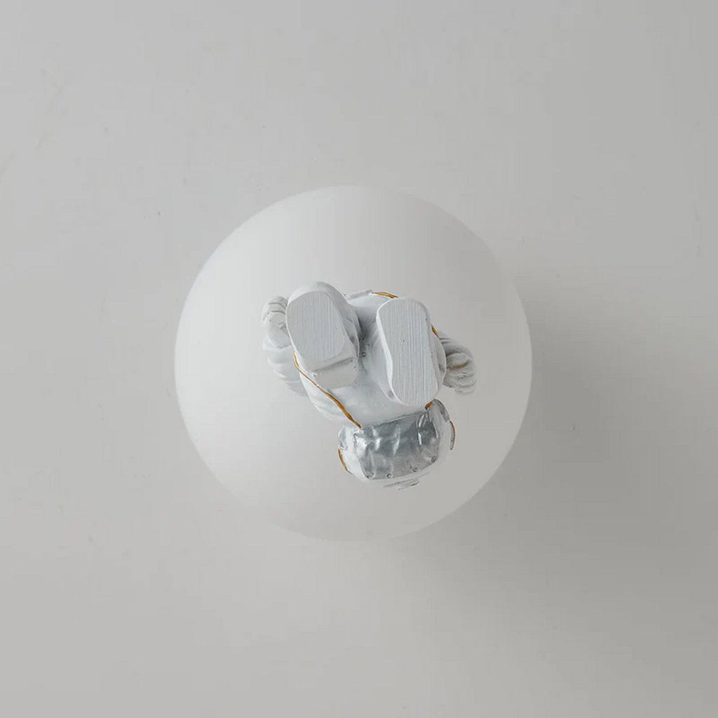 CosmoGlow Modern LED Ceiling Lamp - Moon & Astronaut Design for Kids' Rooms