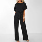 Jinte-Rose - Bow-Detail Jumpsuit