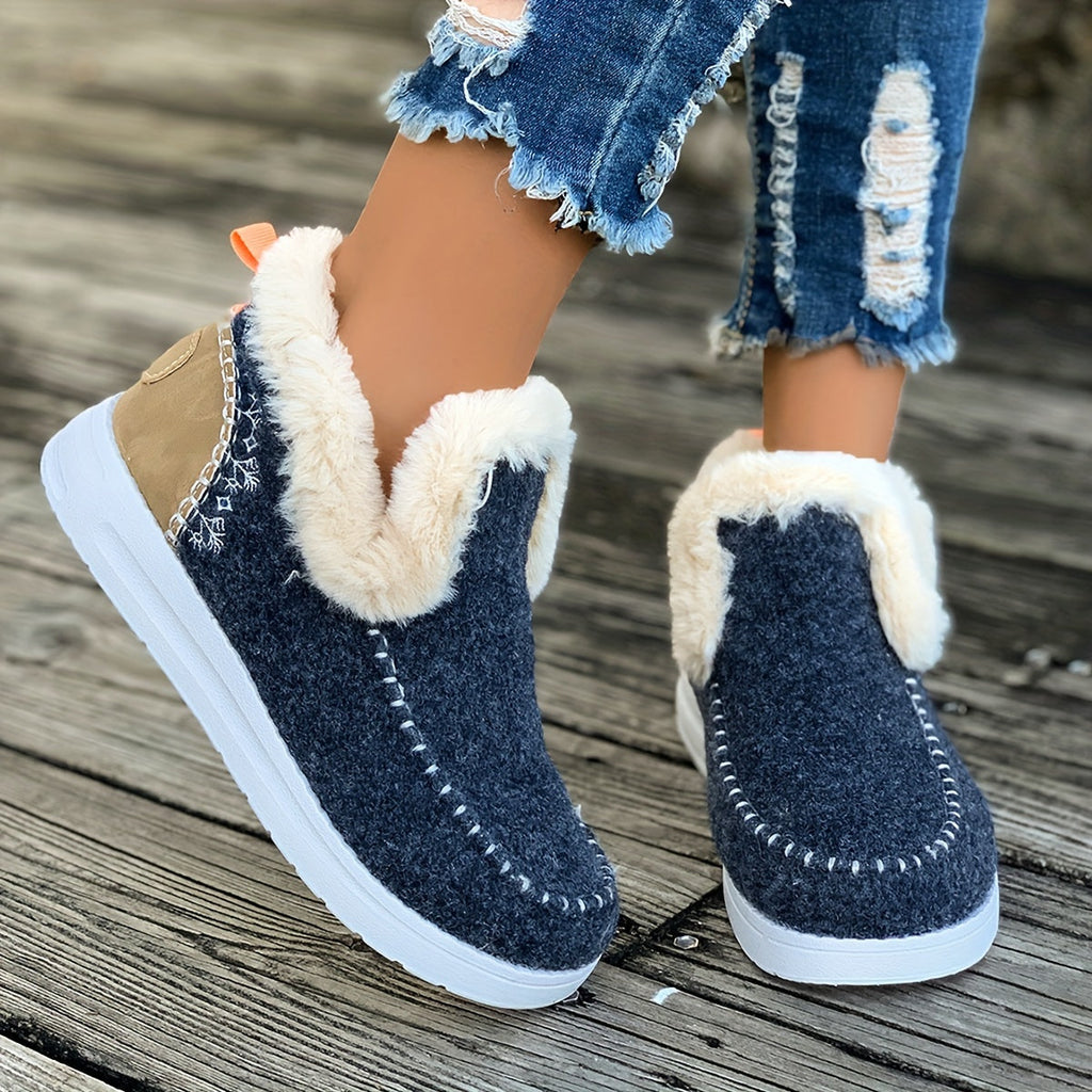 Women's Cozy Anti-Slip Winter Slippers with Plush Interior