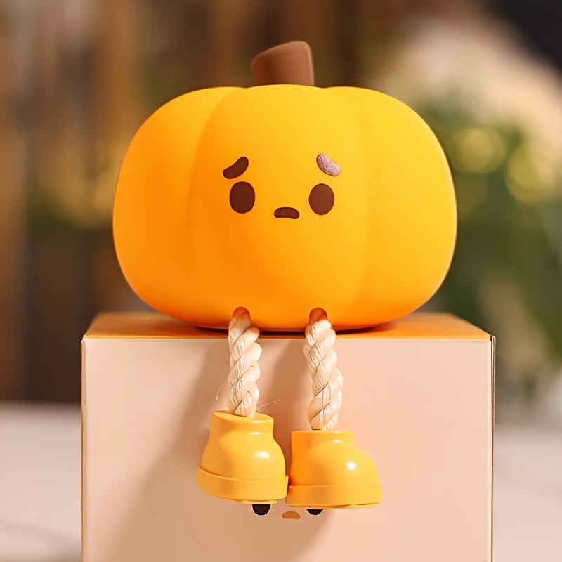 USB Rechargeable Pumpkin-Shaped LED Night Light