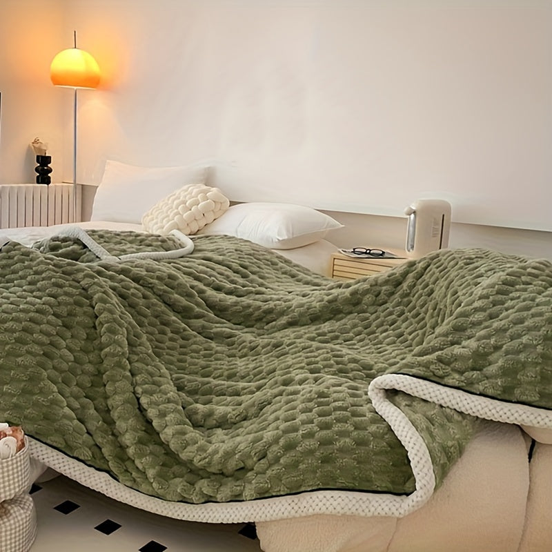 Cozy Lightweight Microfiber Blanket for Travel and Home Use