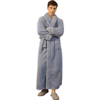 Cozy Fleece Bathrobe with Adjustable Tie Belt