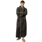 Cozy Fleece Bathrobe with Adjustable Tie Belt