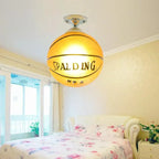 GoalBright Humorous Football-Shaped Ceiling Lamp