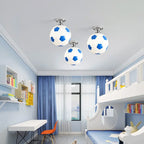 GoalBright Humorous Football-Shaped Ceiling Lamp