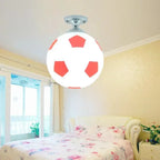 GoalBright Humorous Football-Shaped Ceiling Lamp