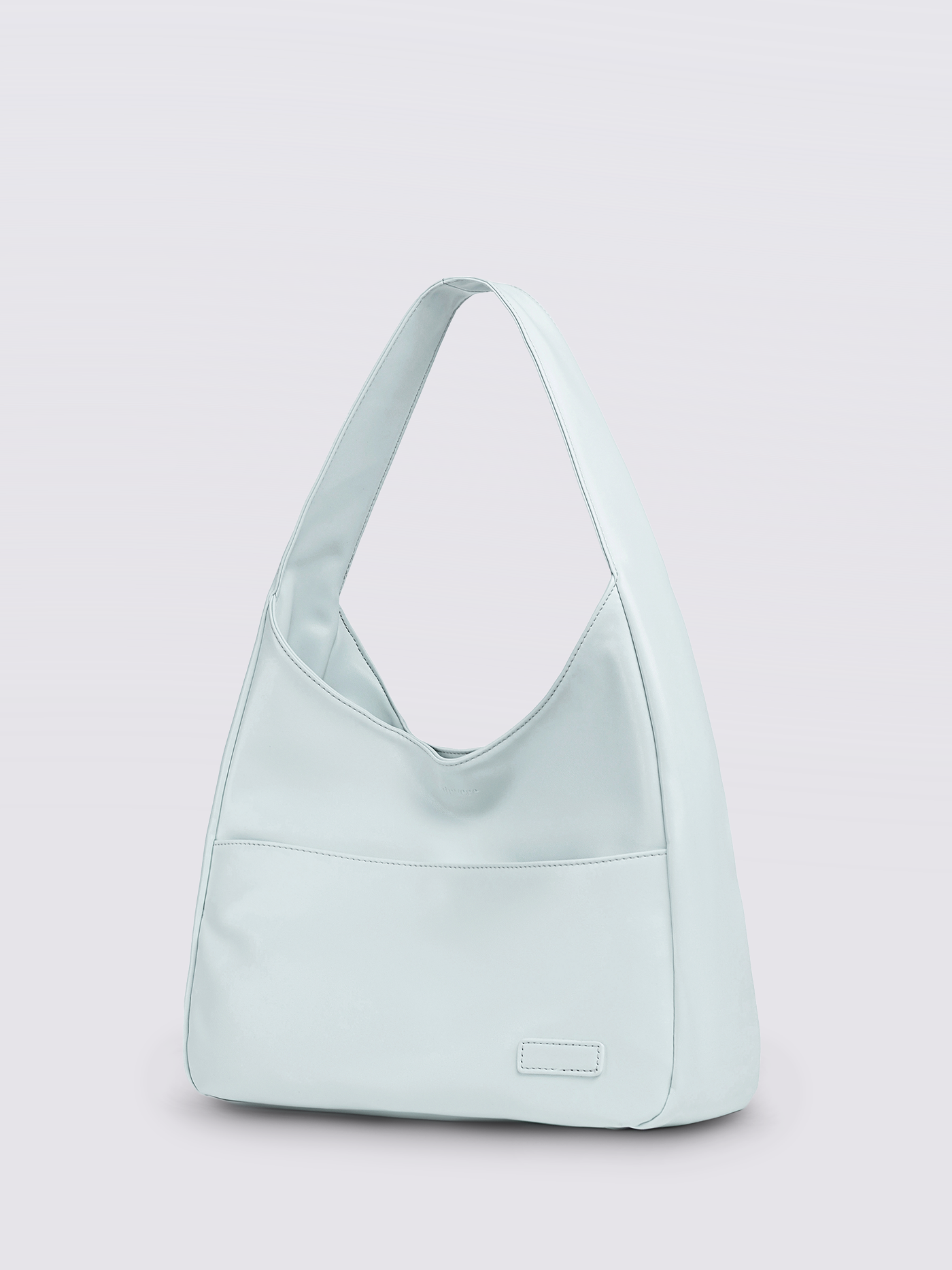 Simple Vegan Hobo Shoulder Bag - Empty Design