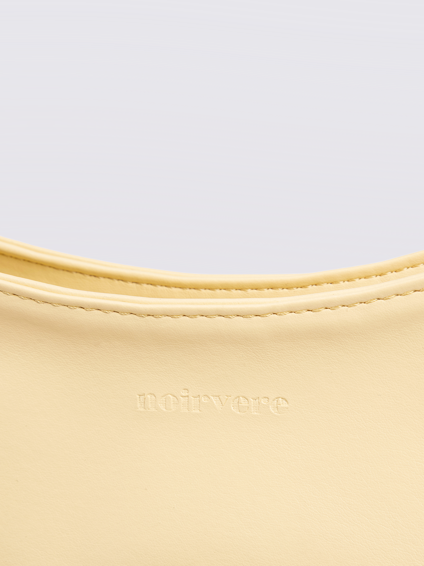 Simple Vegan Hobo Shoulder Bag - Empty Design