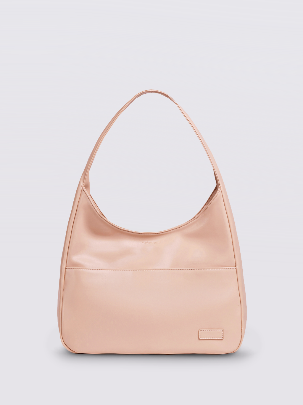 Simple Vegan Hobo Shoulder Bag - Empty Design