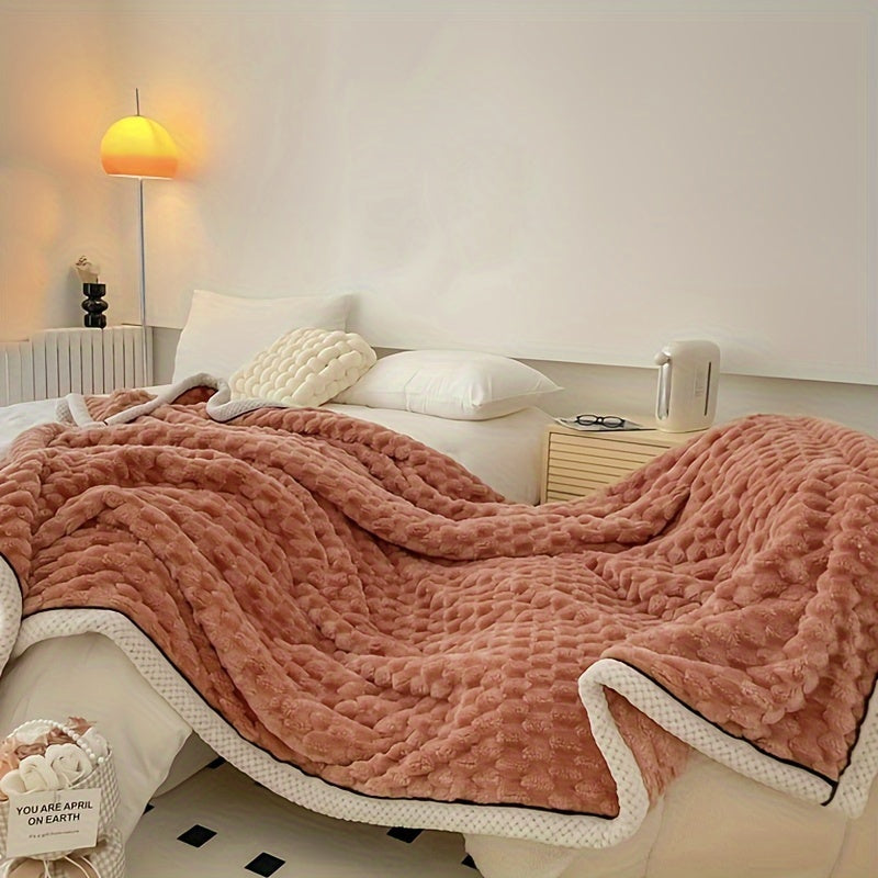 Cozy Lightweight Microfiber Blanket for Travel and Home Use