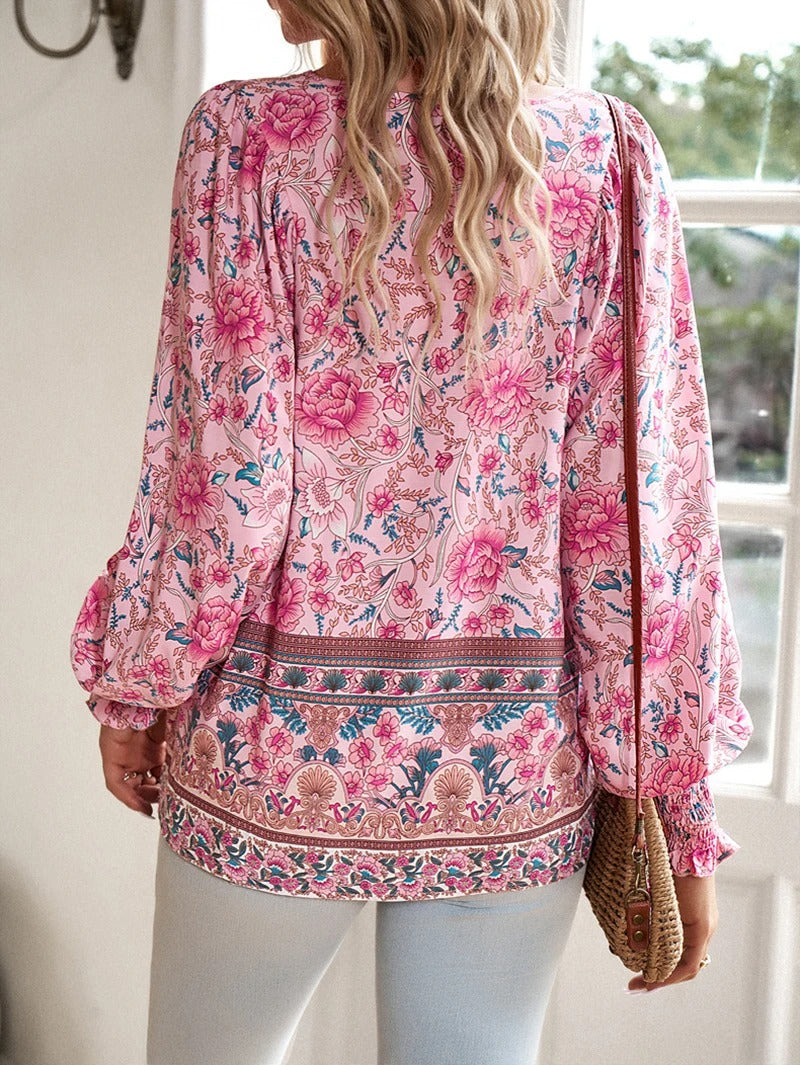 Elodie - Summer-Inspired Floral Blouse