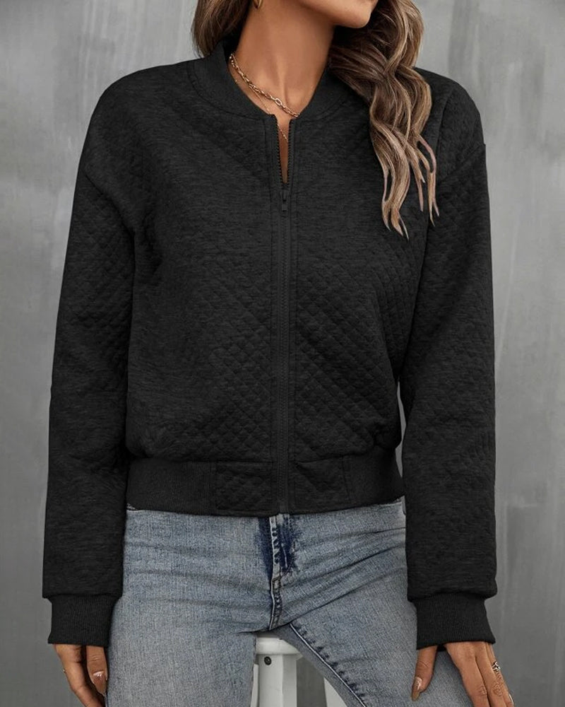 Bo | Quilted Jacket with Ribbed Sleeves