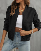 Bo | Quilted Jacket with Ribbed Sleeves