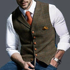 Boss | Checked Waistcoat for Business Attire