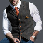 Boss | Checked Waistcoat for Business Attire