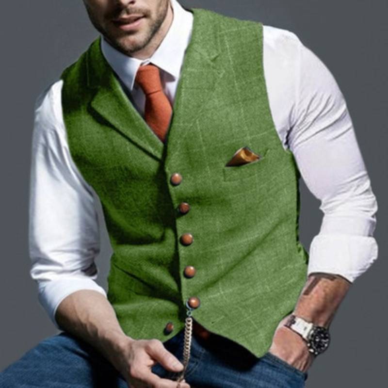Boss | Checked Waistcoat for Business Attire
