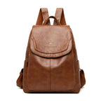 Isabella Classic Leather Backpack for Women