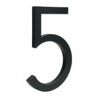 Minimalist Matte Black Modern House Number