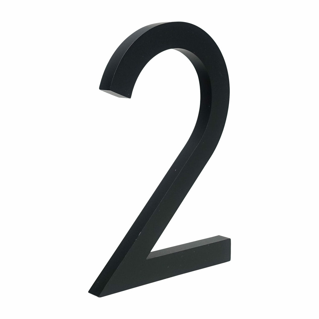 Minimalist Matte Black Modern House Number