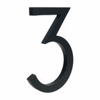 Minimalist Matte Black Modern House Number