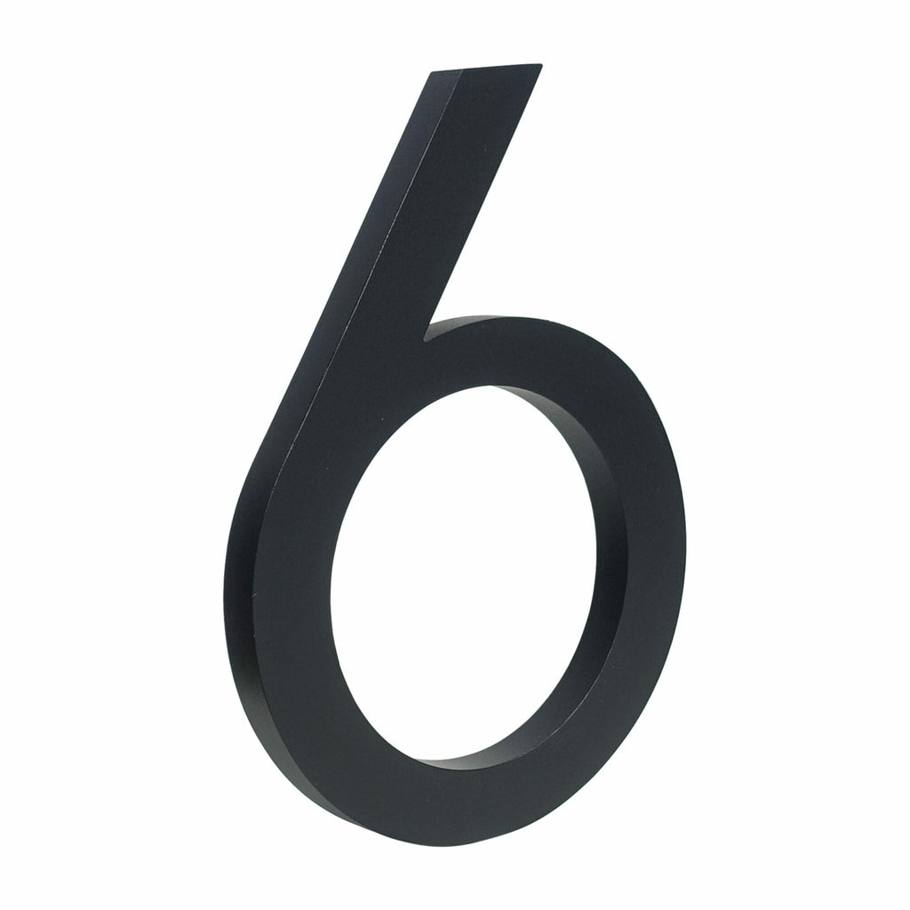 Minimalist Matte Black Modern House Number