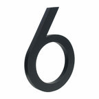 Minimalist Matte Black Modern House Number