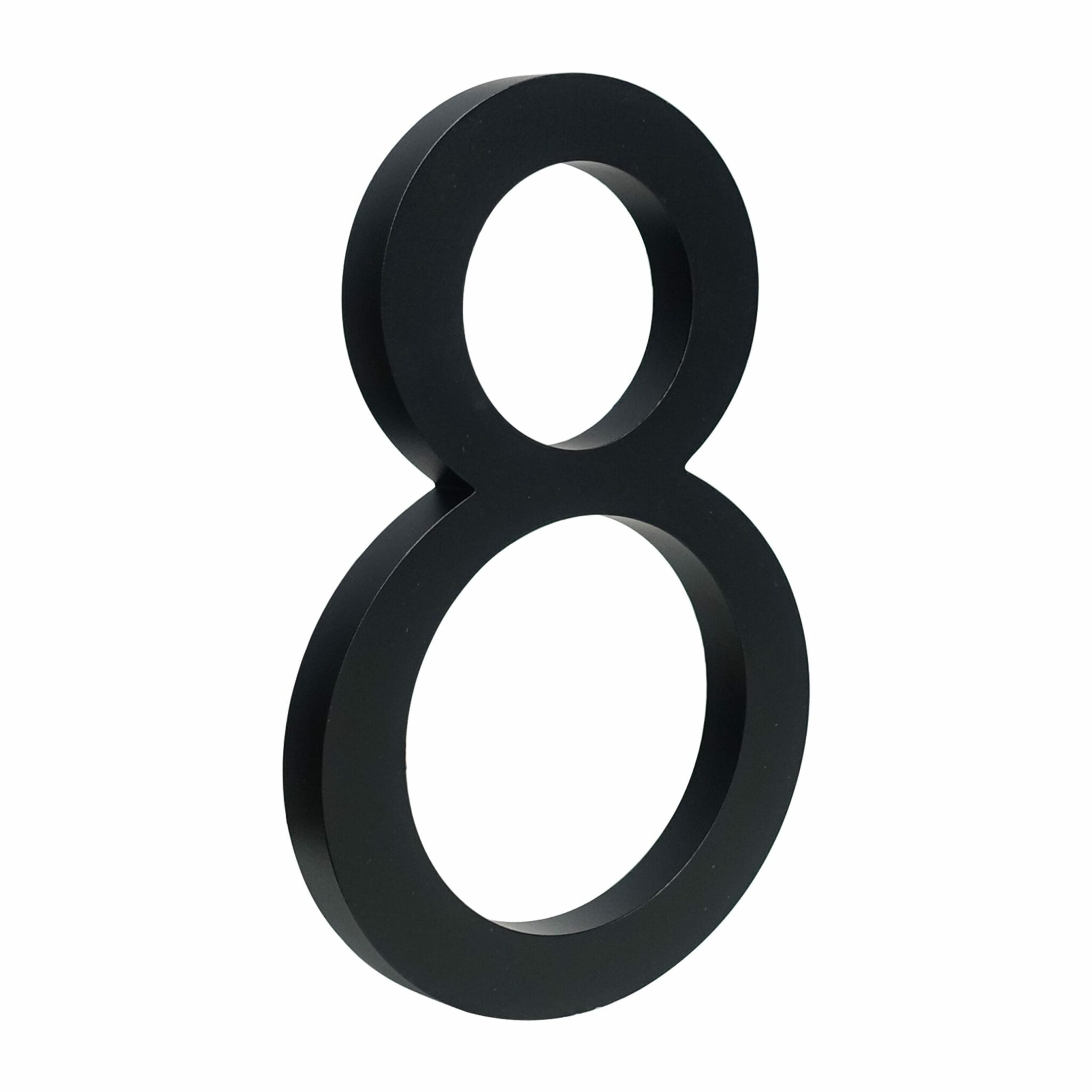 Minimalist Matte Black Modern House Number
