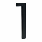 Minimalist Matte Black Modern House Number