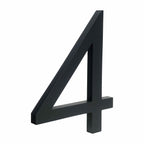 Minimalist Matte Black Modern House Number