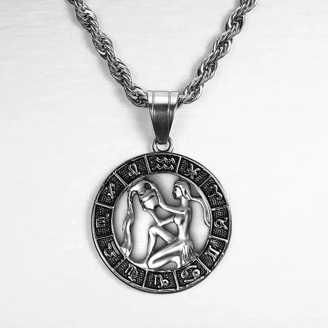 Bryan | Silver Zodiac Constellation Necklace