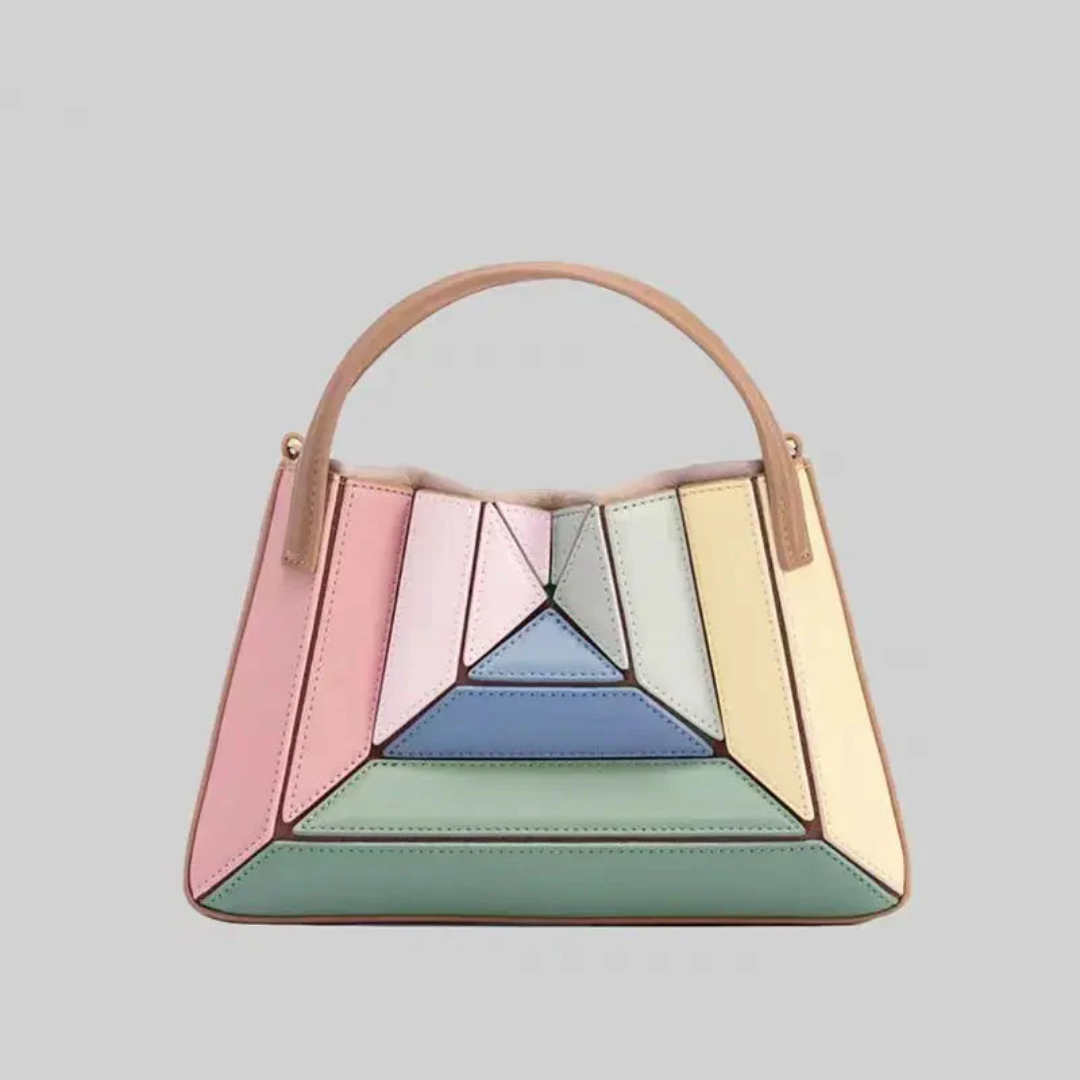 GeoChic Geometric Pattern Handbag - Trendy and Stylish