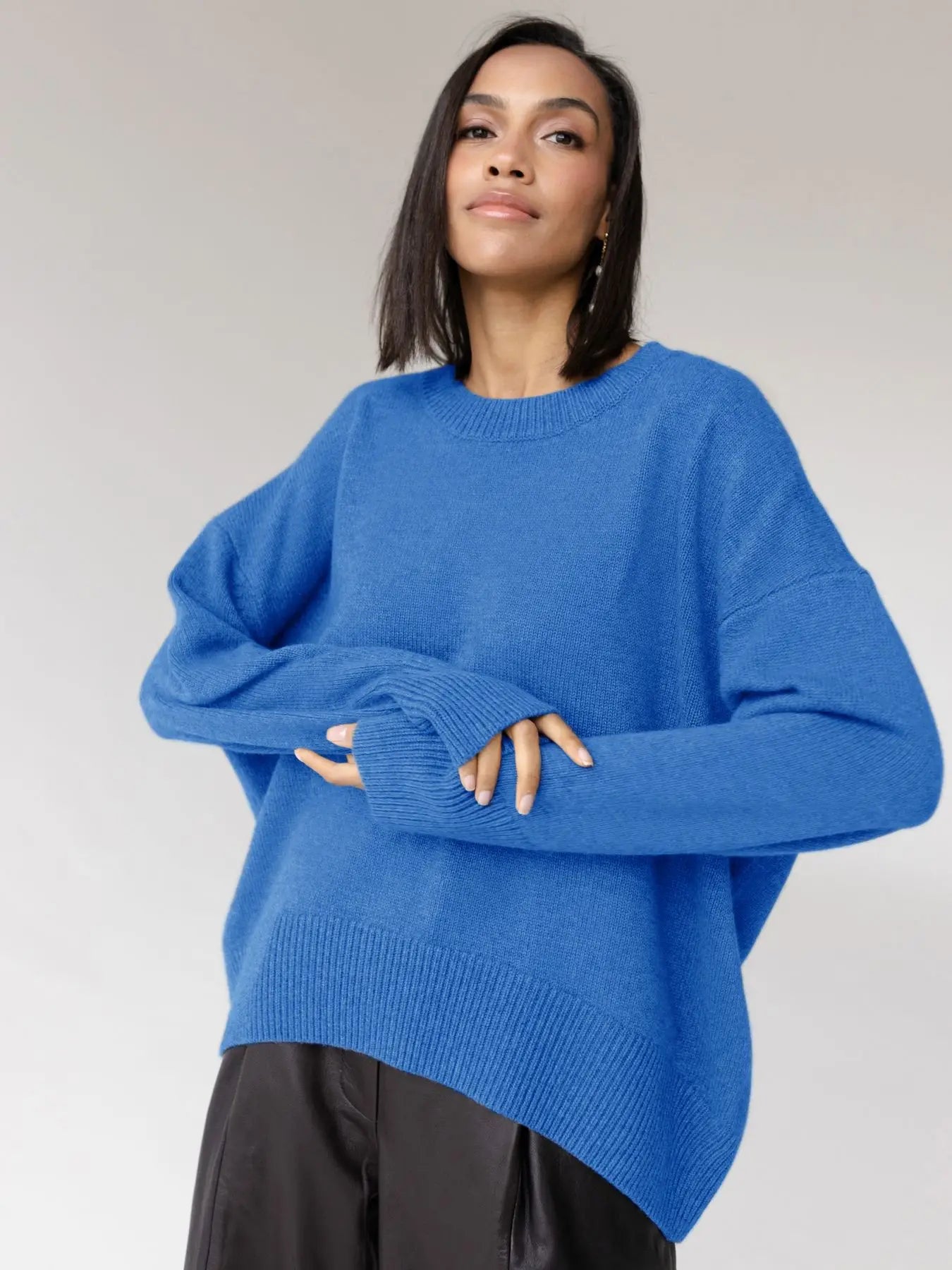 Comfortable Ladies Crew Neck Sweater