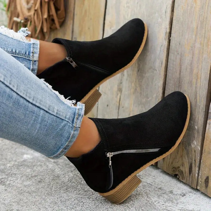 Céline - Stylish Suede Heeled Boots