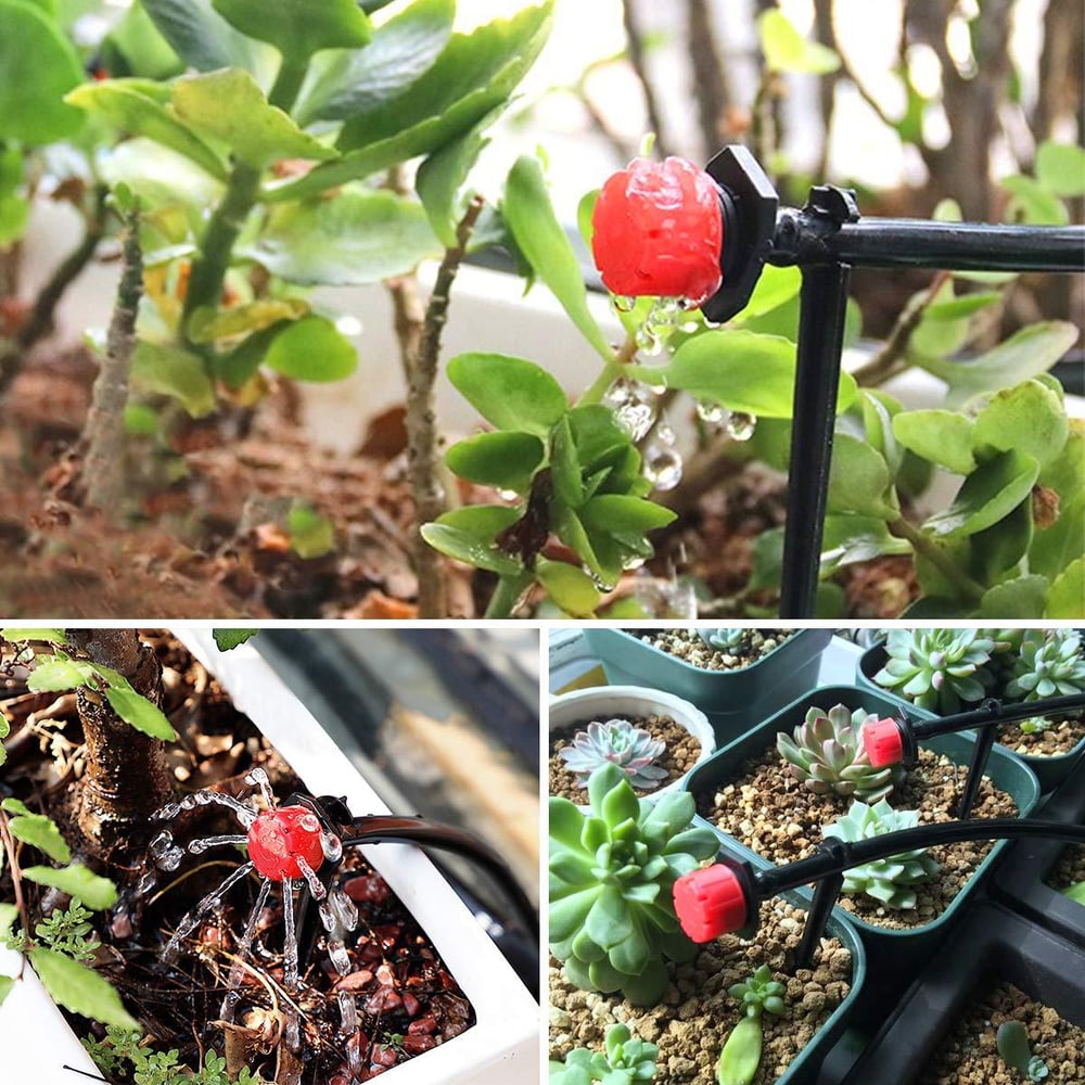 Automated Plant Watering Drip System for Gardens and Pots – 100 Count