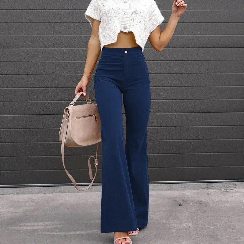Carra | Flared Leg Trousers