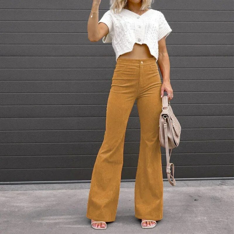 Carra | Flared Leg Trousers